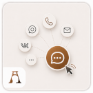 Программа для ЭВМ «Виджет для мессенджеров: Telegram, WhatsApp, VK». Лицензия (12 мес.)