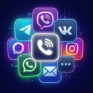 Программа для ЭВМ «Кнопка связи через мессенджеры (Заказ звонка, Max, Telegram, VK, WhatsApp и другие.)». Лицензия (12 мес.)