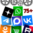 Программа для ЭВМ «Кнопки на чаты и группы социальных сетей: ВКонтакте, Telegram, WhatsApp, Viber, Одноклассники...». Лицензия (12 мес.)