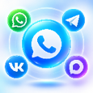 Программа для ЭВМ «Кнопка связи через мессенджеры (Заказ звонка, Max, Telegram, VK, WhatsApp и другие.)». Лицензия (12 мес.)