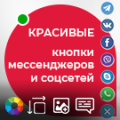 Программа для ЭВМ «Красивые кнопки мессенджеров и социальных сетей WhatsApp, Viber, ВКонтакте, Telegram...— в 1 клик». Лицензия (12 мес.)